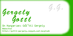 gergely gottl business card